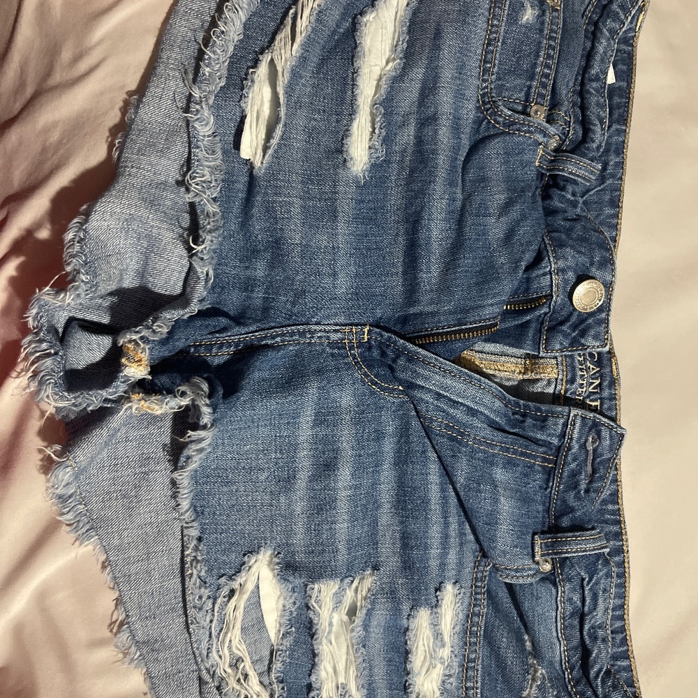 Denim shorts